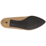 Marrone Ecopelle 6,5 cm KITTEN-03 grandi taglie scarpe décolleté