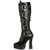 Matte 13 cm ELECTRA-2042 buckle womens boots with platform