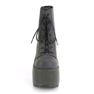 Neon 13 cm CAMEL-203 chunky demonia ankle boots platform