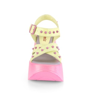 Neon 13 cm DemoniaCult DYNAMITE-02 scarpe lolita sandali con zeppa