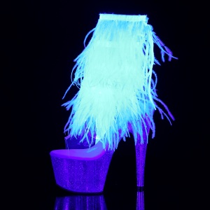 Neon 18 cm ADORE-1017MFF stivaletti da pole dance con frange