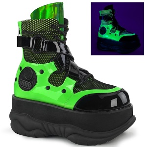 Neon 7,5 cm NEPTUNE-126 stivaletti demonia unisex - stivaletti da cyberpunk