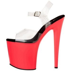 Neon Rosa 20 cm Pleaser FLAMINGO-808UV Tacchi Alti Plateau
