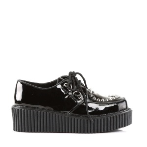 Neri 5 cm CREEPER-108 rockabilly scarpe creepers donna