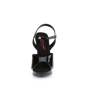 Neri sandali fabulicious con plateau e tacco 12,5 cm GLORY-509