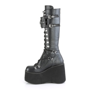 Neri vegano 11,5 cm DemoniaCult KERA-200 stivali plateau gotico