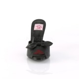 Nero 10,5 cm MONROE-08 Pinup scarpe ciabattine con farfallino