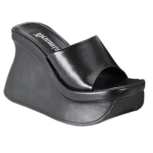 Nero 11,5 cm PACE-01 Gotico Plateau Infradito Donna