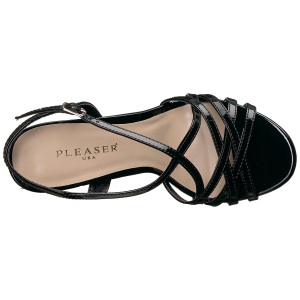 Nero 13 cm Pleaser AMUSE-13 sandali tacchi a spillo