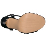Nero 13 cm Pleaser AMUSE-13 sandali tacchi a spillo