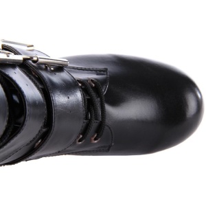 Nero 14 cm TORMENT-703 stivaletti lolita gotico con suola spessa