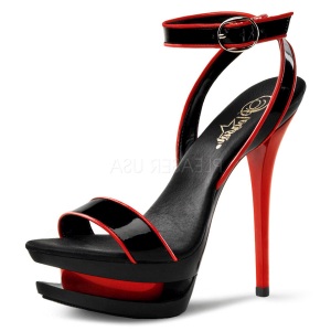 Nero 15 cm BLONDIE-631-2 Scarpe da donna con tacco altissime