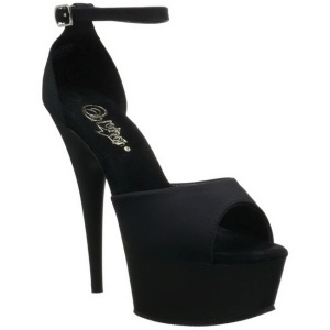 Nero 15 cm DELIGHT-618PS Scarpe da donna con tacco altissime