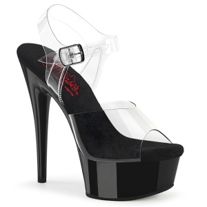 Nero 15 cm EXCITE-608 scarpe con tacchi da pole dance