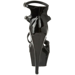 Nero 15 cm KISS-254 Scarpe da donna con tacco altissime