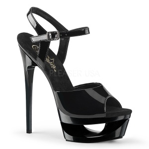 Nero 16,5 cm ECLIPSE-609 Scarpe Stiletto Tacco