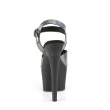 Nero 18 cm ADORE-708N-DT Ologramma plateau sandali donna con tacco