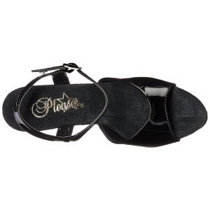 Nero 18 cm ADORE-709MG scintillare plateau sandali donna con tacco