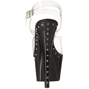 Nero 18 cm Pleaser ADORE-708LS Tacchi Alti Plateau