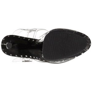 Nero 18 cm Pleaser ADORE-708LS Tacchi Alti Plateau