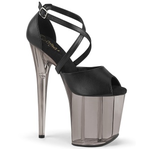 Nero 20 cm FLAMINGO-840T pi plateau scrape con tacco alto