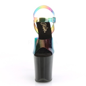Nero 20 cm Pleaser FLAMINGO-808RB sandali con tacchi da pole dance