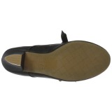Nero 6,5 cm WIGGLE-32 retro vintage scarpe décolleté maryjane tacco spesso