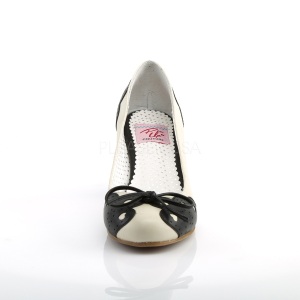 Nero 6,5 cm retro vintage WIGGLE-17 Pinup scarpe dcollet con tacco spesso