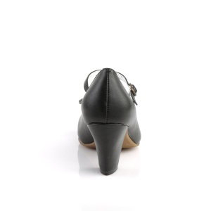 Nero 6,5 cm retro vintage WIGGLE-50 Pinup scarpe dcollet con tacco spesso