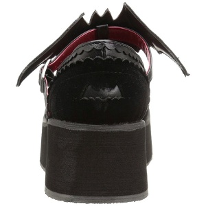 Nero 6 cm DEMONIA SPRITE-09 scarpe plateau gotico