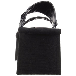 Nero 9 cm FUNN-18 Gotico Plateau Infradito Donna