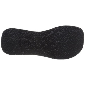 Nero 9 cm FUNN-18 Gotico Plateau Infradito Donna