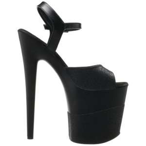 Nero Brillare 20 cm Pleaser FLAMINGO-809-2G Tacchi Alti Plateau