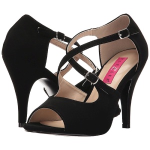 Nero Ecopelle 10 cm DREAM-412 grandi taglie sandali donna