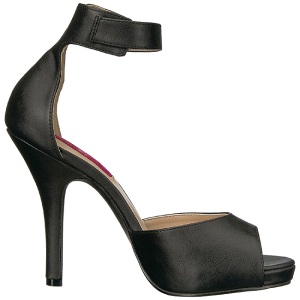Nero Ecopelle 12,5 cm EVE-02 grandi taglie sandali donna