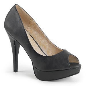 Nero Ecopelle 13,5 cm CHLOE-01 grandi taglie scarpe dcollet