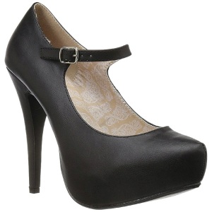 Nero Ecopelle 13,5 cm CHLOE-02 grandi taglie scarpe dcollet