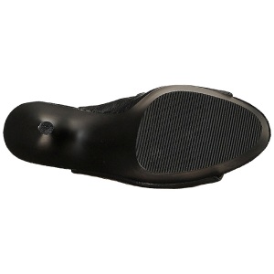Nero Ecopelle 15 cm DELIGHT-3019 plateau suola stivali alti lunghi con tacco