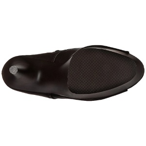 Nero Ecopelle 18 cm ADORE-1021 stivaletti con plateau suola donna