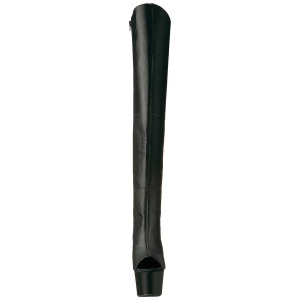 Nero Ecopelle 18 cm ADORE-3019 plateau stivali alti con tacco
