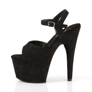 Nero Ecopelle 18 cm ADORE-709FS sandali tacchi a spillo