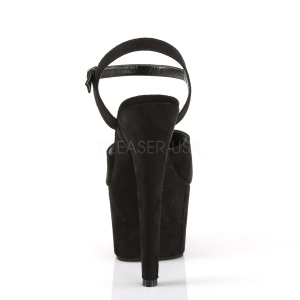 Nero Ecopelle 18 cm ADORE-709FS sandali tacchi a spillo
