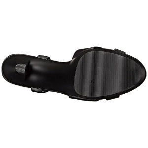 Nero Ecopelle 18 cm Pleaser SKY-330 Plateau Tacchi Alti a Spillo