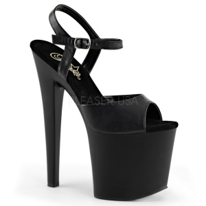 Nero Ecopelle 19 cm Pleaser TABOO-709 Plateau Tacchi Alti a Spillo