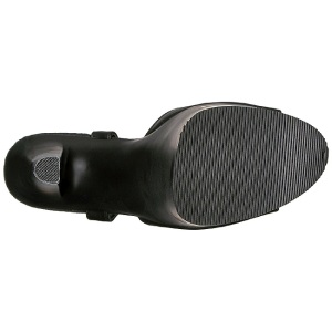 Nero Ecopelle 20 cm Pleaser XTREME-809 Tacchi Alti Plateau