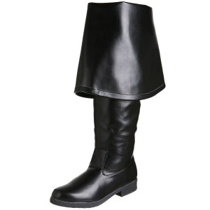 Nero Ecopelle 4 cm MAVERICK-2045 Stivali Alti da Uomo
