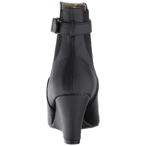 Nero Ecopelle 7,5 cm KIMBERLY-102 grandi taglie stivaletti donna