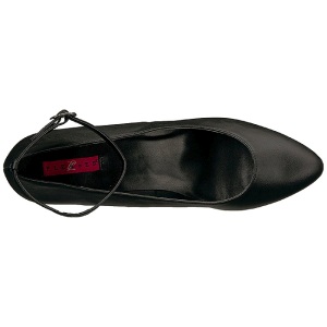 Nero Ecopelle 8 cm DIVINE-431W Tacchi altissimi da uomo
