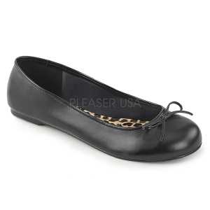 Nero Ecopelle ANNA-01 grandi taglie scarpe ballerine