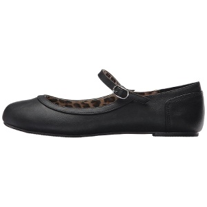 Nero Ecopelle ANNA-02 grandi taglie scarpe ballerine